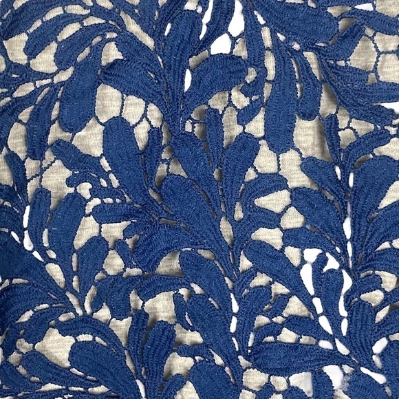 Sundance women’s Lace elegant tee shirt size S navy blue - Picture 4 of 10